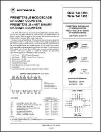 Click here to download SN54LS190 Datasheet