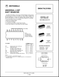 Click here to download SN54LS195A Datasheet