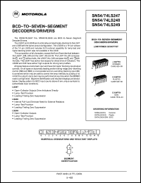 Click here to download SN74LS249 Datasheet