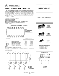 Click here to download SN74LS157 Datasheet