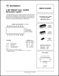 Click here to download SN54LS283 Datasheet