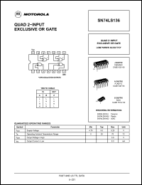 Click here to download SN74LS136 Datasheet