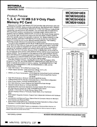Click here to download MCM29100E615 Datasheet