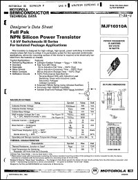 Click here to download MJF16010A Datasheet