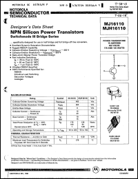 Click here to download MJH16110 Datasheet