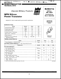 Click here to download MJM3716HXV Datasheet