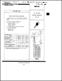 Click here to download MRF340 Datasheet