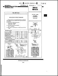 Click here to download MRF427A Datasheet