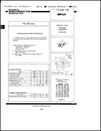 Click here to download MRF428 Datasheet