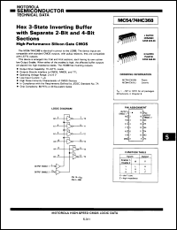 Click here to download 54HC368/BEAJC Datasheet