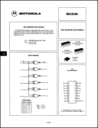 Click here to download MC10189PDS Datasheet