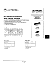 Click here to download MC74AC240DWR2 Datasheet
