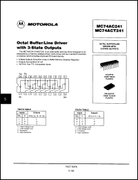Click here to download MC74AC241DWR2 Datasheet