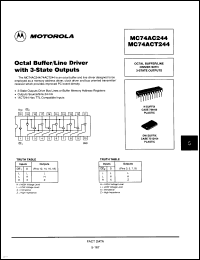 Click here to download MC74AC244DWR2 Datasheet