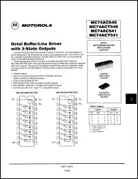 Click here to download MC74ACT541DWR2 Datasheet