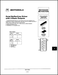 Click here to download MC74ACT240DWR2 Datasheet