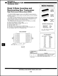 Click here to download MC74HC643J Datasheet