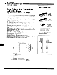 Click here to download 54HC646/BJAJC Datasheet