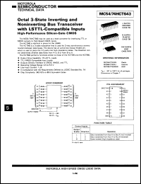 Click here to download MC74HCT643DWDS Datasheet