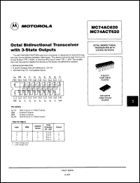 Click here to download MC74ACT620DWR2 Datasheet