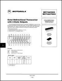 Click here to download MC74AC623DWR2 Datasheet
