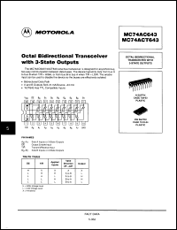 Click here to download MC74AC643DWR2 Datasheet
