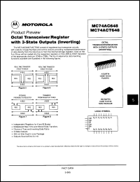 Click here to download MC74ACT648DWR2 Datasheet