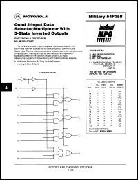 Click here to download MC54F258J Datasheet