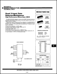 Click here to download MC74HC158DR2 Datasheet