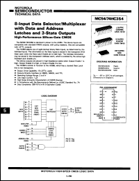 Click here to download MC74HC354DWR2 Datasheet