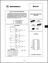 Click here to download MC10159PDS Datasheet