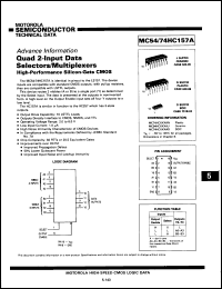 Click here to download MC74HC157ANDS Datasheet