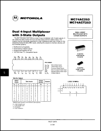 Click here to download MC74AC253DR2 Datasheet