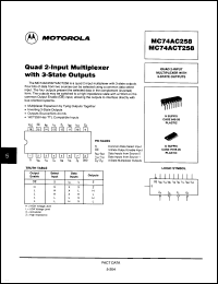 Click here to download MC74AC258DR2 Datasheet