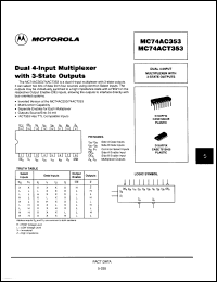 Click here to download MC74AC353DR2 Datasheet