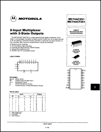 Click here to download MC74ACT251D Datasheet