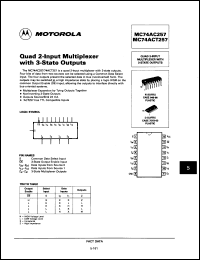 Click here to download MC74ACT257DR2 Datasheet