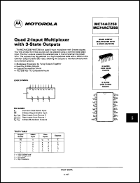 Click here to download MC74ACT258DR2 Datasheet