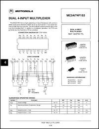 Click here to download MC74F153JD Datasheet