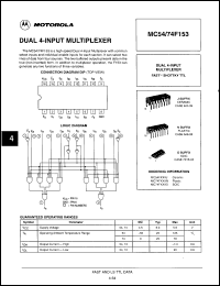 Click here to download MC74F153NS Datasheet