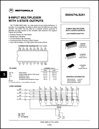 Click here to download SN74LS251J Datasheet