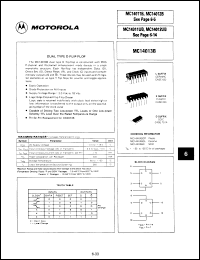 Click here to download MC14013BCLS Datasheet