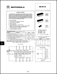 Click here to download MC14017BCPD Datasheet