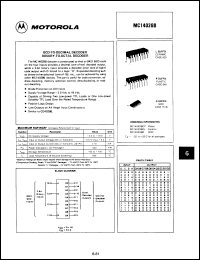 Click here to download MC14028BCPS Datasheet