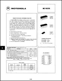 Click here to download MC14029BCPD Datasheet