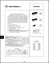 Click here to download MC14029BCLDS Datasheet