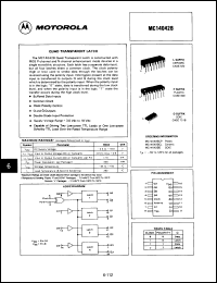 Click here to download MC14042BCPDS Datasheet