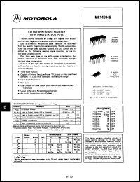 Click here to download MC14094BCPS Datasheet