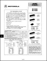 Click here to download MC14099BCPS Datasheet