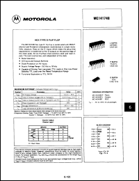 Click here to download MC14174BCPS Datasheet